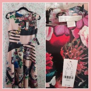 🔥3/$70 *NWT* NY&Co Floral Midi Dress